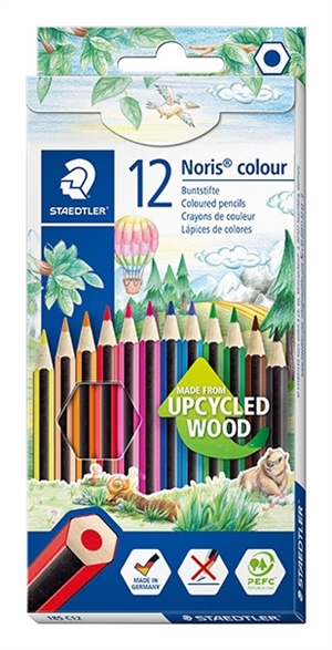 Staedtler Farbstift Noris Upcycled Holz sort. (12)